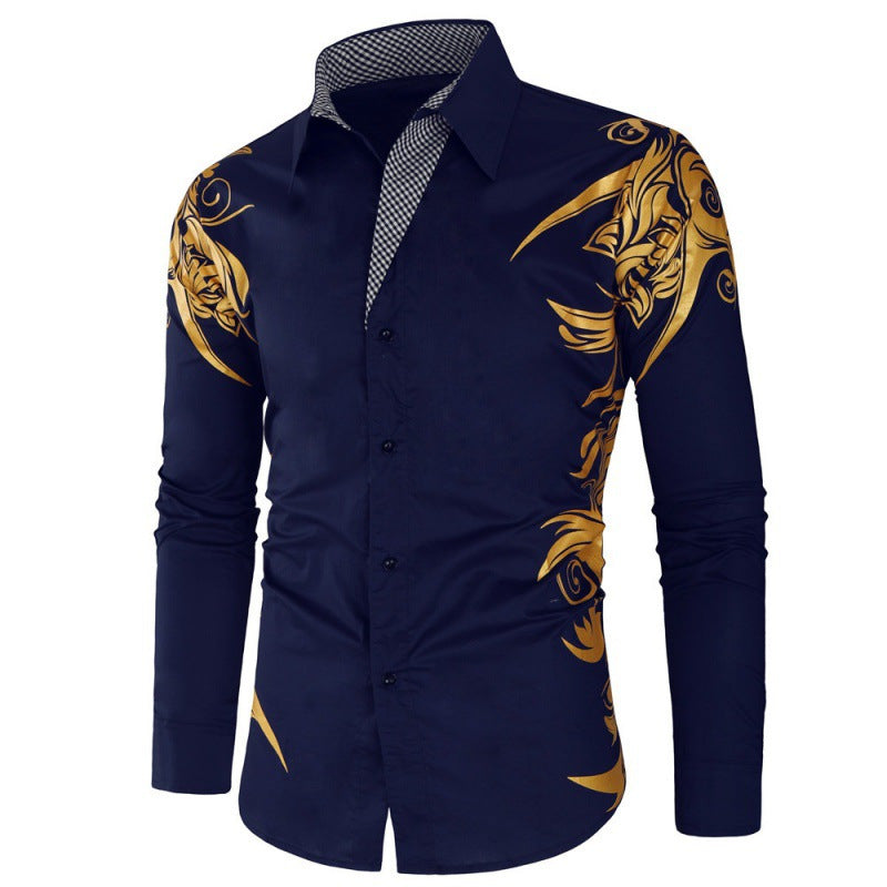 Herren Elegantes und stilvolles Hemd mit floralem Muster Echoarchiv