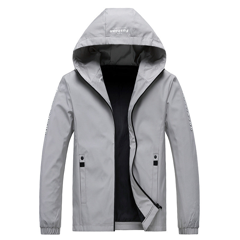Herren Wetterfeste Outdoorjacke mit verstellbarer Kapuze Echo Archiv 1787797862