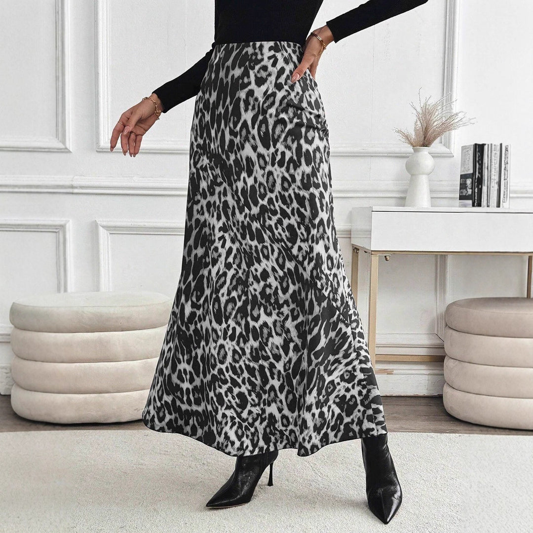 Damen Maxirock mit modischem Leopardenmuster Echo Archiv