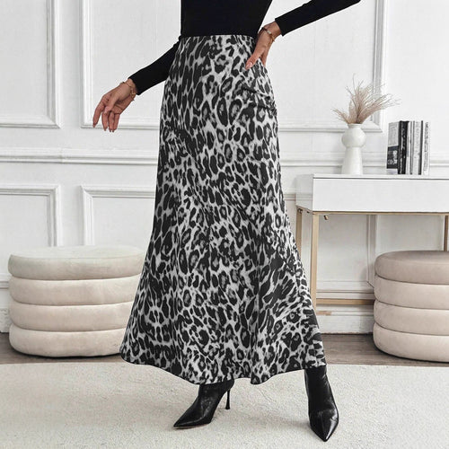 Damen Maxirock mit modischem Leopardenmuster Echo Archiv