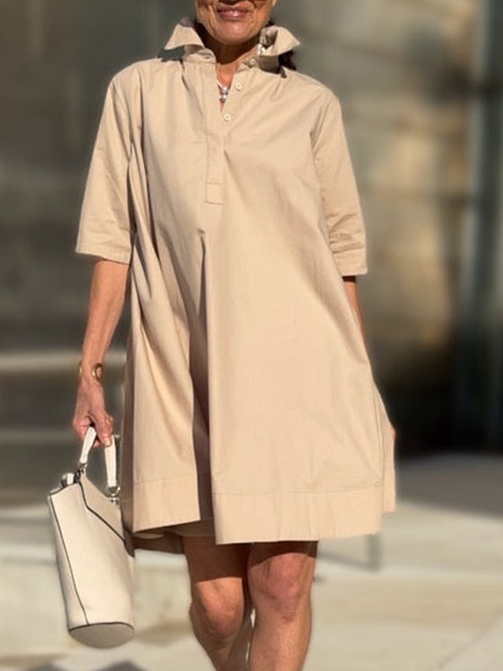 Damen Hemdblusenkleid in A-Linie von Echoarchiv