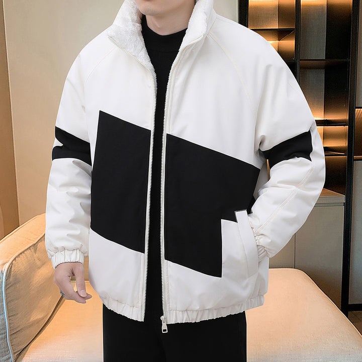 Herren sportliche Winterjacke im modernen Look mit wärmendem Innenfutter und verstellbarem Kragen Echoarchiv