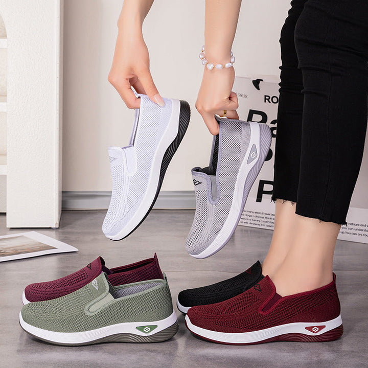 Damen Atmungsaktive Slip-On Sneakers mit flexibler Sohle und rutschfestem Profil Echo Archiv