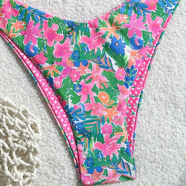 Damen Triangel-Bikini mit floralem Design Echo Archiv