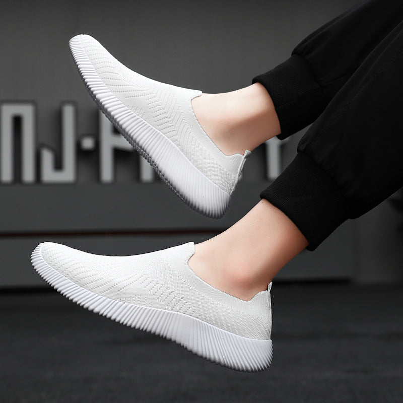 Unisex nan ultraleichter Schlupfschuh aus Feinstrick mit anatomischem Komfortfußbett und gerippter Flexlaufsohle Echo Archiv