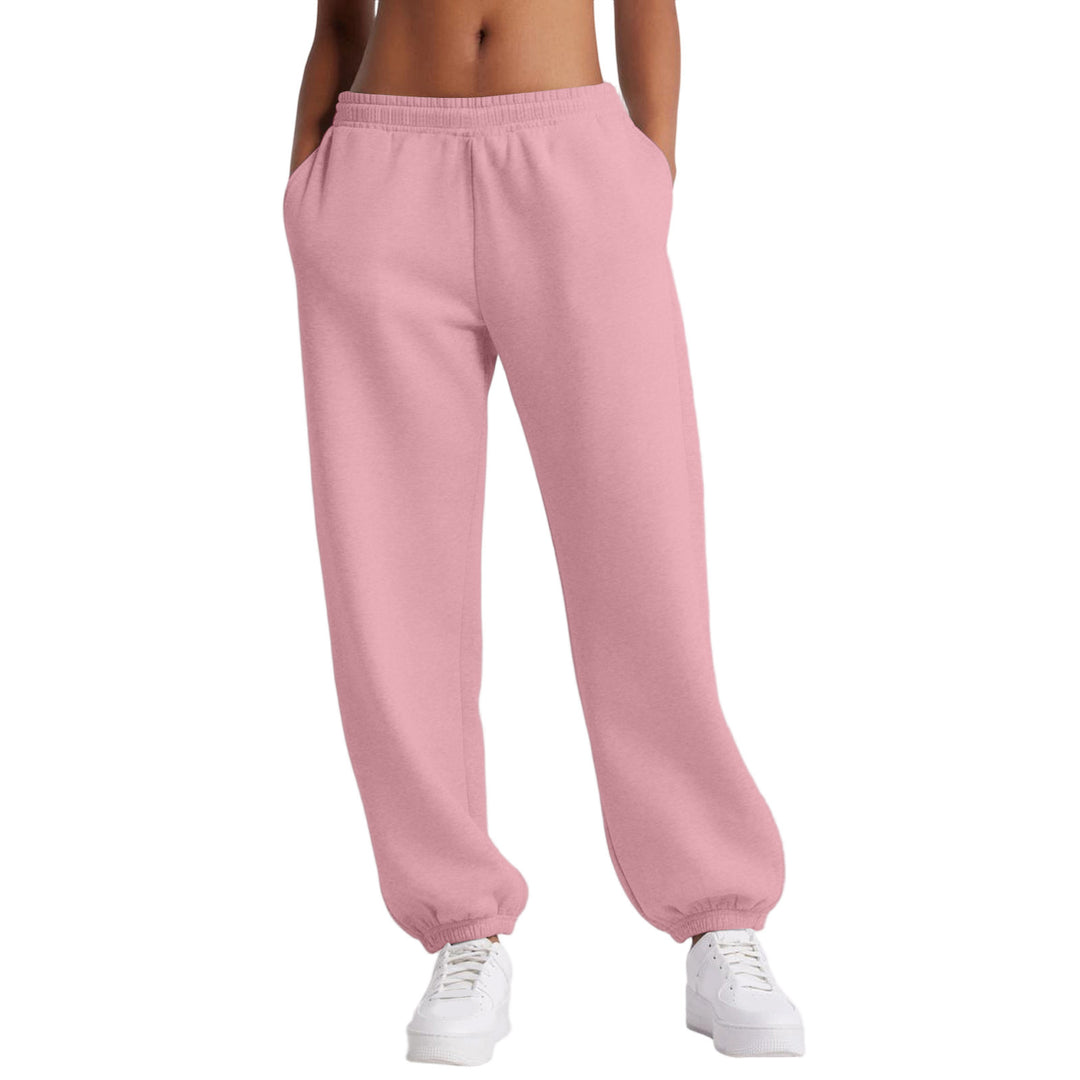 Damen schmale High‑Waist Sweat-Jogginghose mit hohem Komfortbund, verstellbarem Kordelzug und elastischen Knöchelbündchen – Avérine