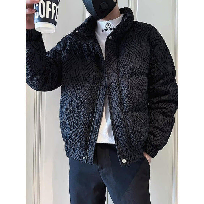 Herren Modische Steppjacke mit Wellenmuster Echo Archiv