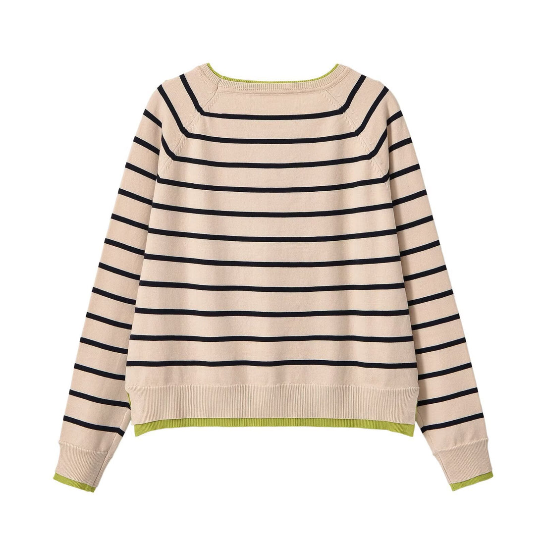 Damen Feinstrick-Pullover mit Lagenoptik, Rundhalsausschnitt und Raglanärmeln Echoarchiv