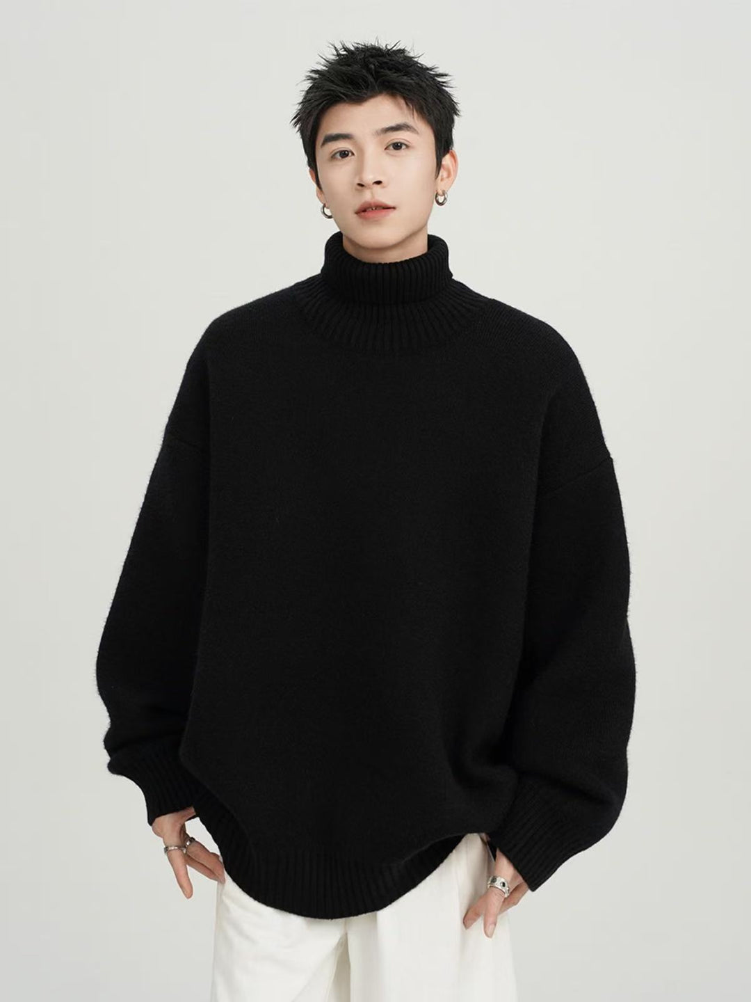 Unisex Oversized Rollkragenpullover Echoarchiv