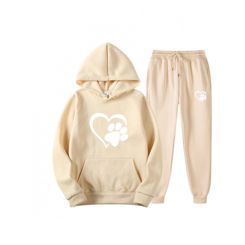 Damen Kuscheliger Hoodie und Jogginghose Set Echoarchiv
