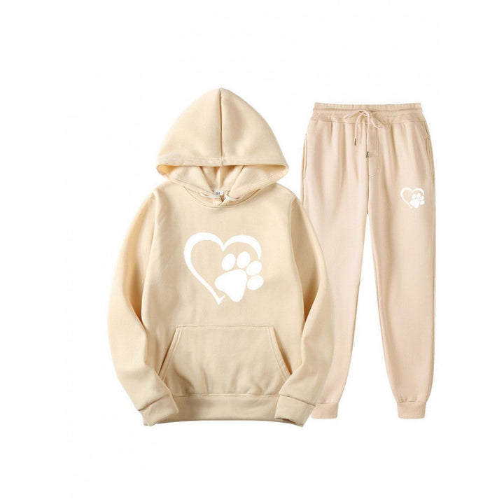 Damen Kuscheliger Hoodie und Jogginghose Set Echoarchiv