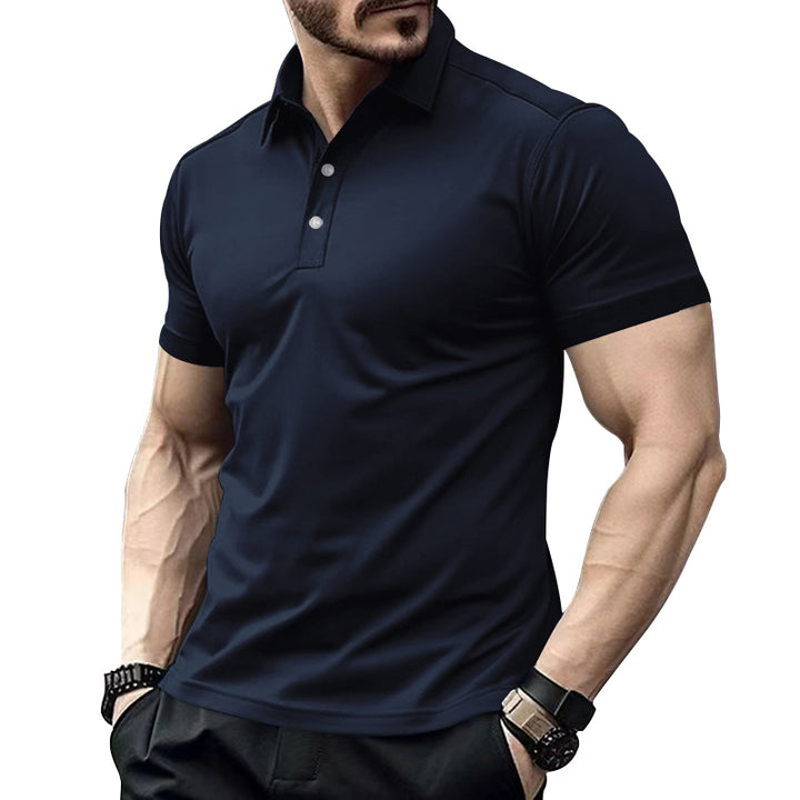 Herren Hochwertiges Kurzarm Poloshirt mit atmungsaktiver Technologie und modernem Schnitt Echoarchiv