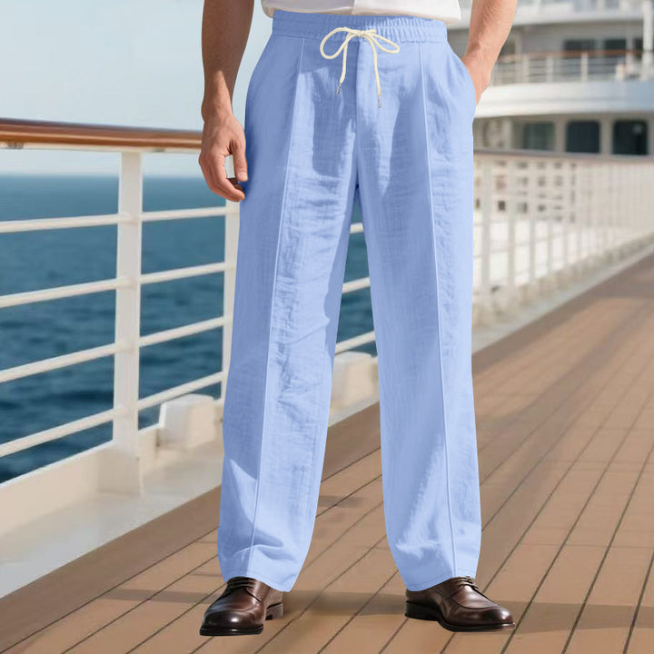 Herren Freizeithose mit elastischem Bund und seitlichen Taschen Echoarchiv