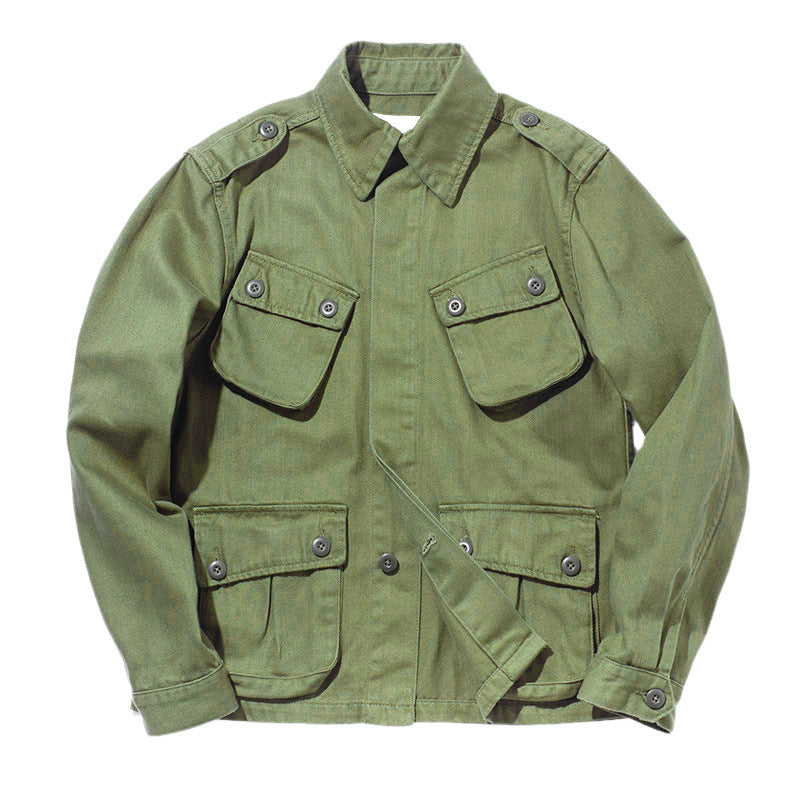 Herren robuste Utility-Jacke mit großzügigen Taschen und verstärkten Nähten Echoarchiv