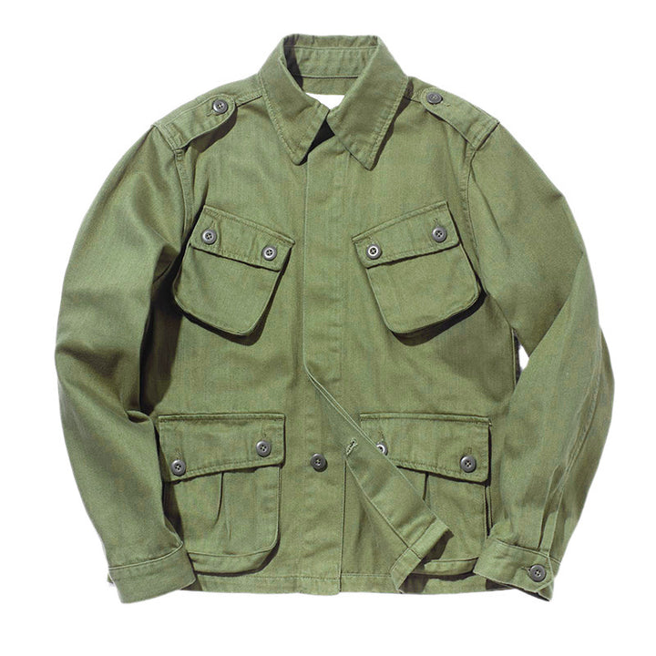 Herren robuste Utility-Jacke mit großzügigen Taschen und verstärkten Nähten Echoarchiv