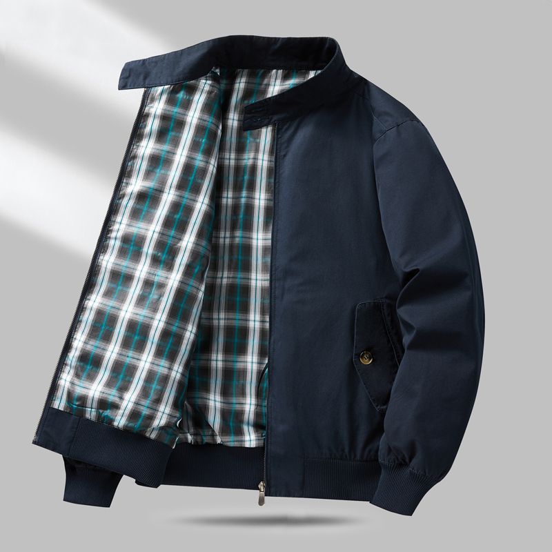 Herren Leichte Übergangsjacke mit Karo-Innenfutter Echo Archiv