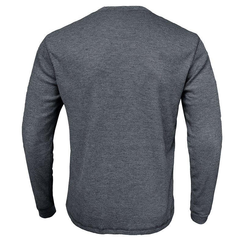 Herren Langarm T-Shirt mit strukturierter Oberfläche Echoarchiv