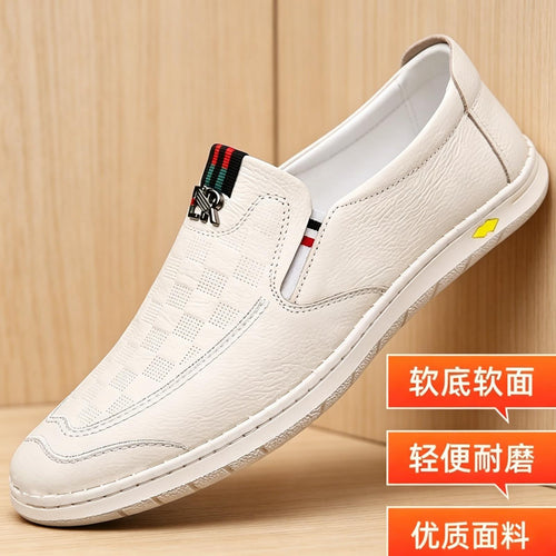 Herren Bequeme Slip-On Lederslipper Echoarchiv
