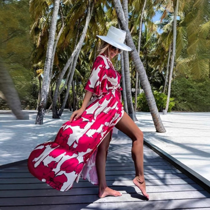Damen eleganter Kimono mit floralem Design Echo Archiv