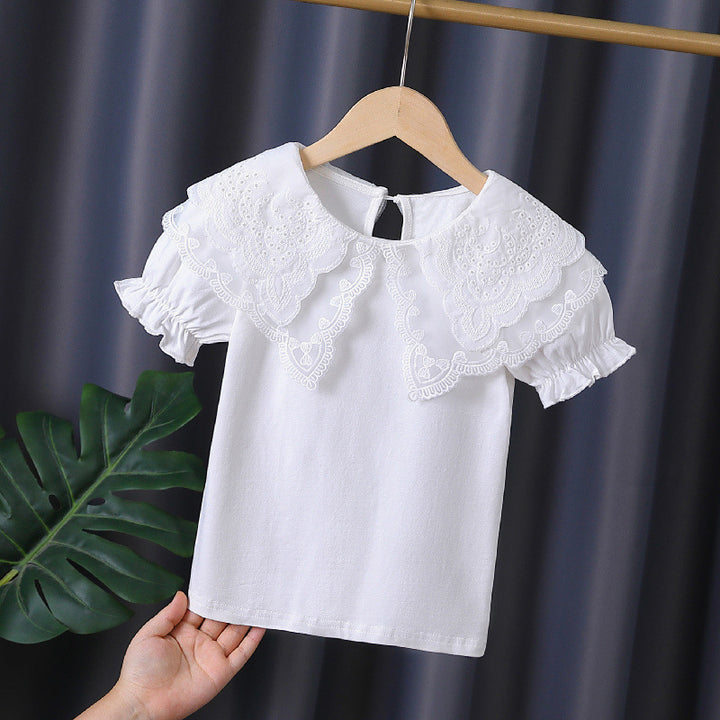 Mädchen Bluse mit eleganten Rüschendetails Echo Archiv