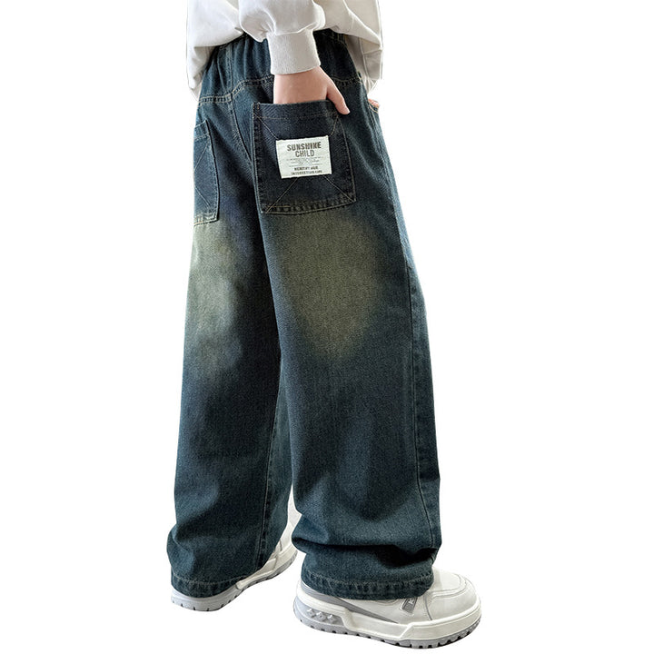 Unisex Weite Jeans mit hohen Taschen Echo Archiv