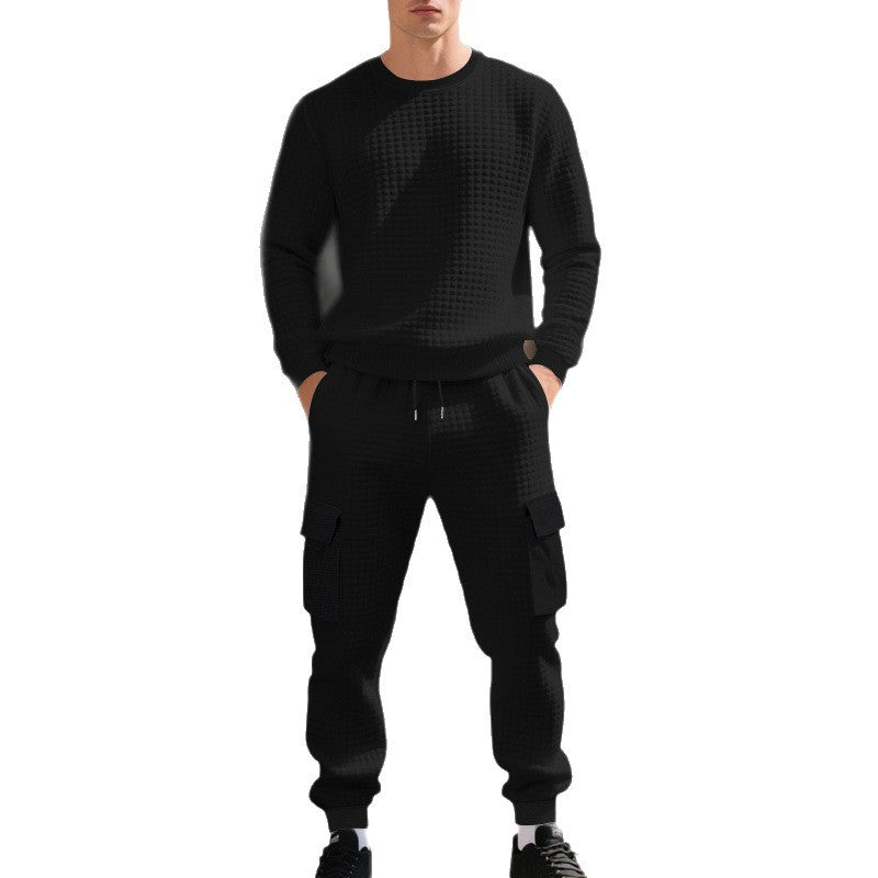 Herren lässiges Sweatshirt und Cargohose Set Echoarchiv