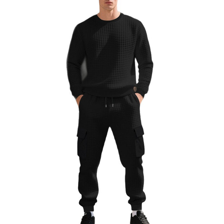 Herren lässiges Sweatshirt und Cargohose Set Echoarchiv
