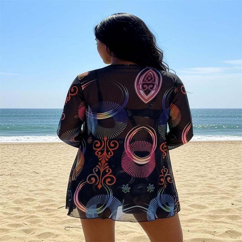 Damen Bikini-Set mit modischem Kimono Echo Archiv