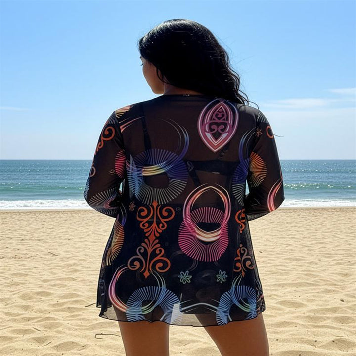 Damen Bikini-Set mit modischem Kimono Echo Archiv
