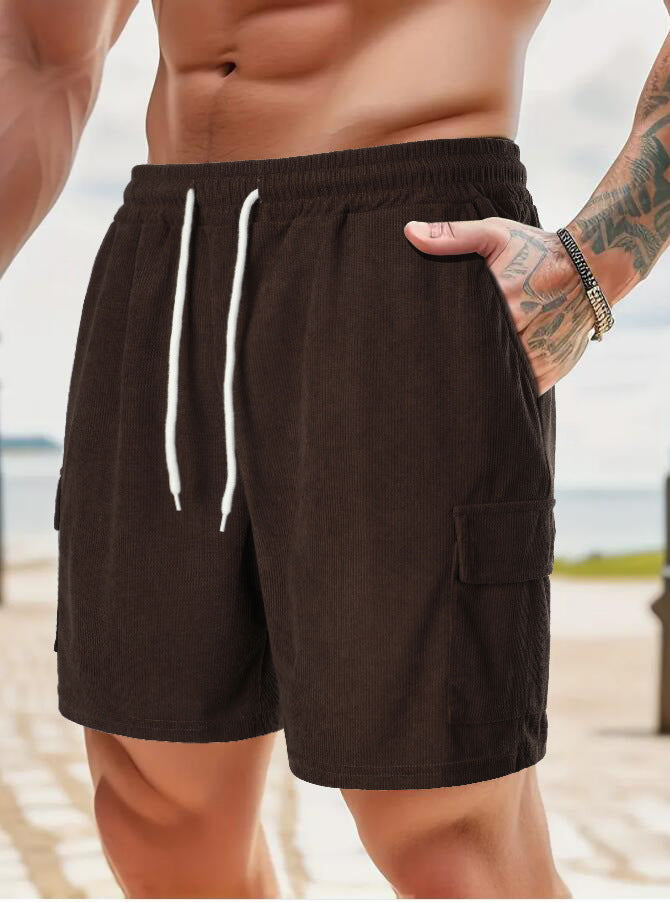 Herren Freizeithose mit praktischen Seitentaschen und elastischem Bund Echoarchiv