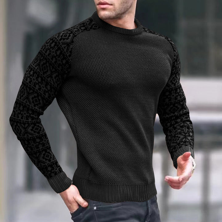 Herren modischer Strickpullover mit grafischem Muster und optimaler Passform Echoarchiv