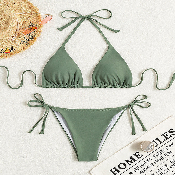 Damen Triangel-Bikini mit verstellbaren Bindebändern und elegantem Schnitt Echo Archiv