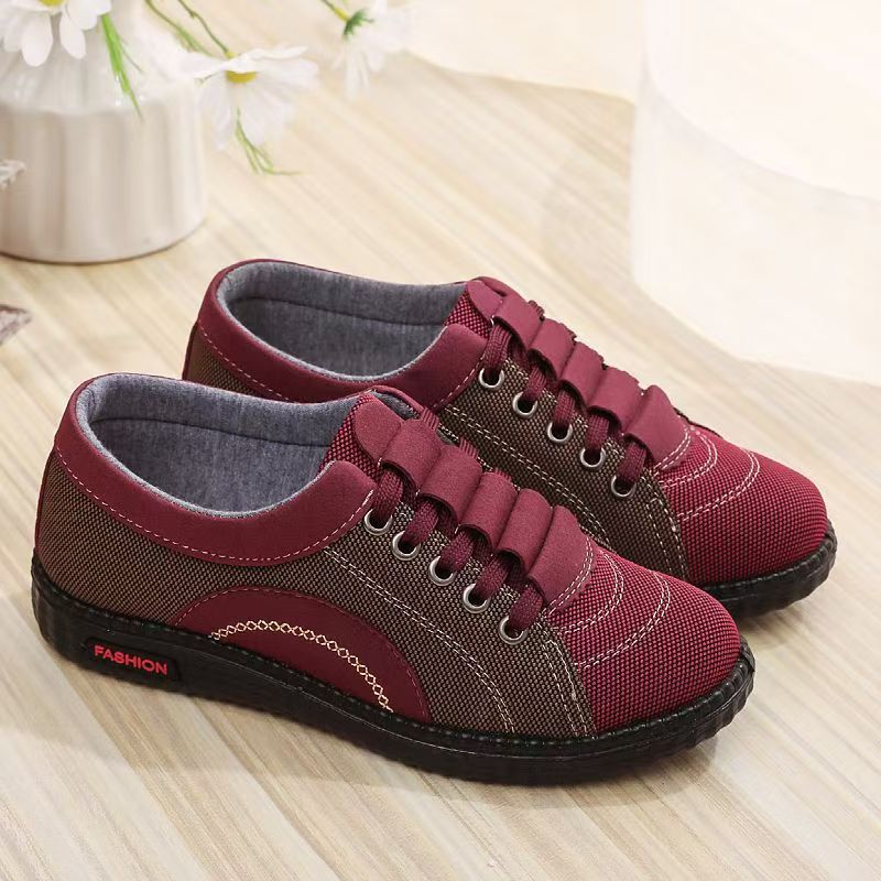 Damen modische Freizeit-Sneaker mit elastischen Schnürsenkeln Echo Archiv