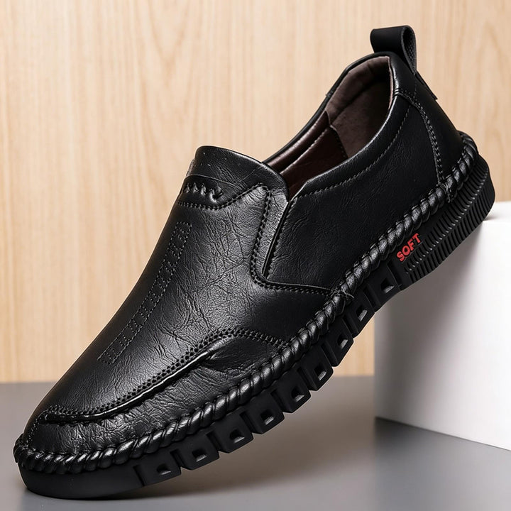 Herren Bequeme Slipper aus Leder Echoarchiv