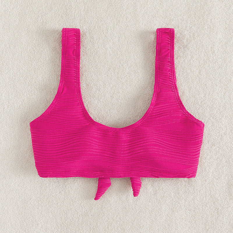 Damen Bikini-Set mit Knotenverschluss und hoch geschnittenem Höschen Echo Archiv