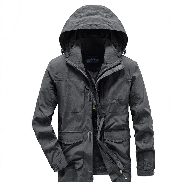 Herren Robuste Wetterjacke mit praktischen Taschen Echo Archiv