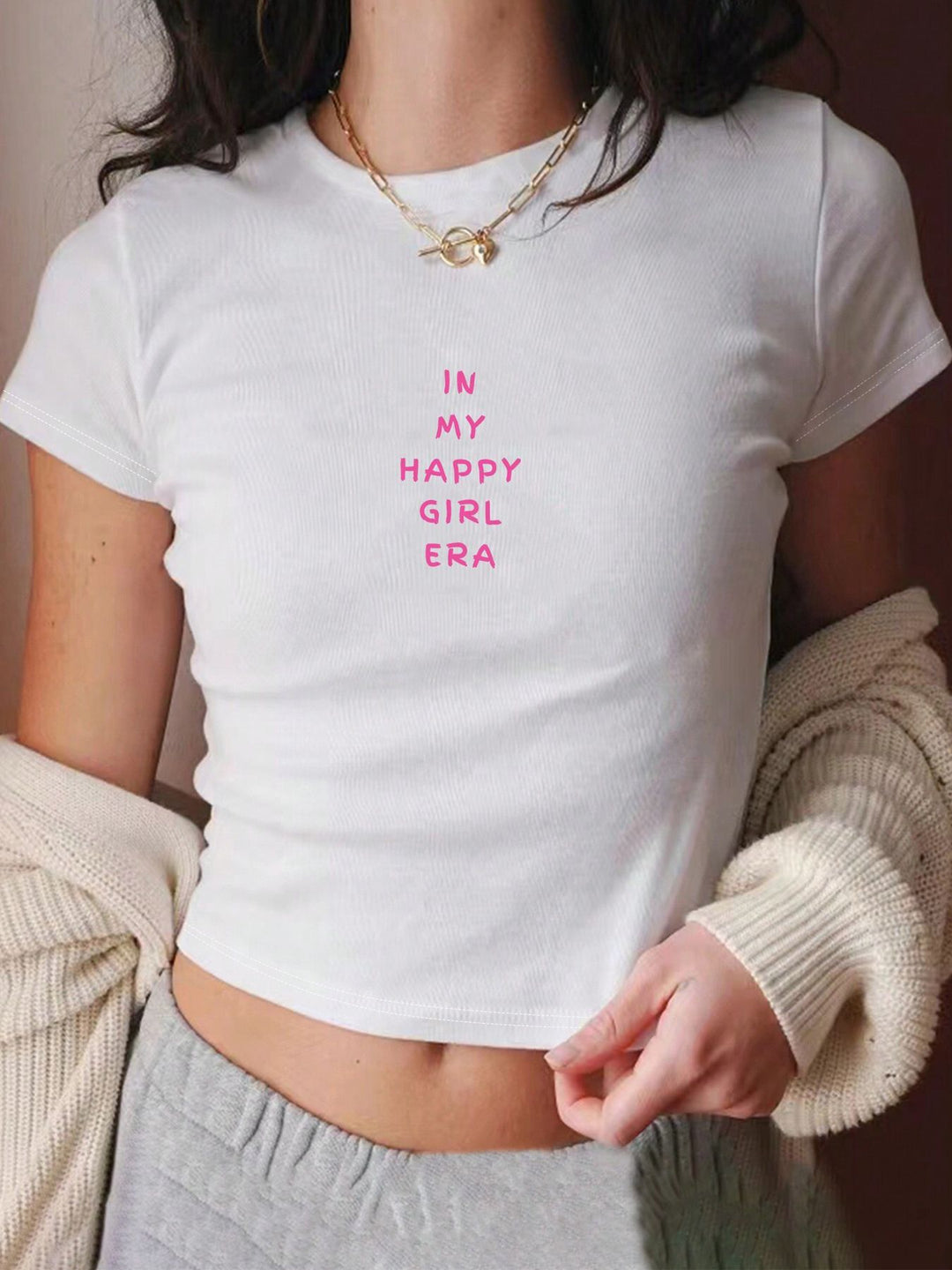 Damen Crop Top mit 90er Jahre Aufdruck Echo Archiv