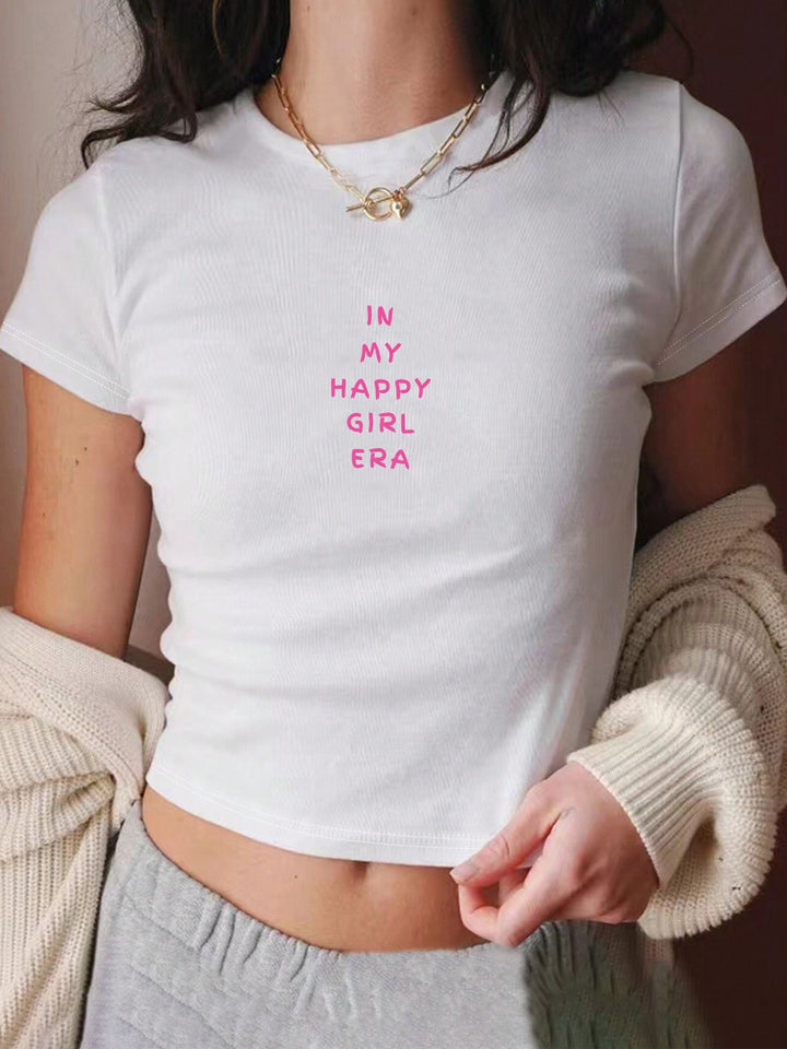 Damen Crop Top mit 90er Jahre Aufdruck Echo Archiv
