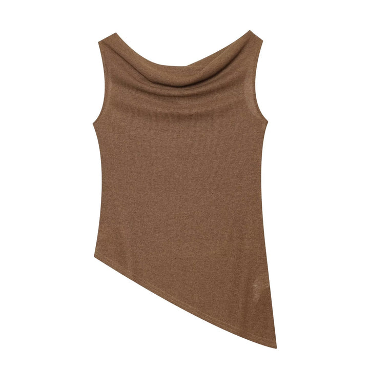 Damen Weite Strickhose mit hoher Taille und ausgestelltem Bein Echo Archiv