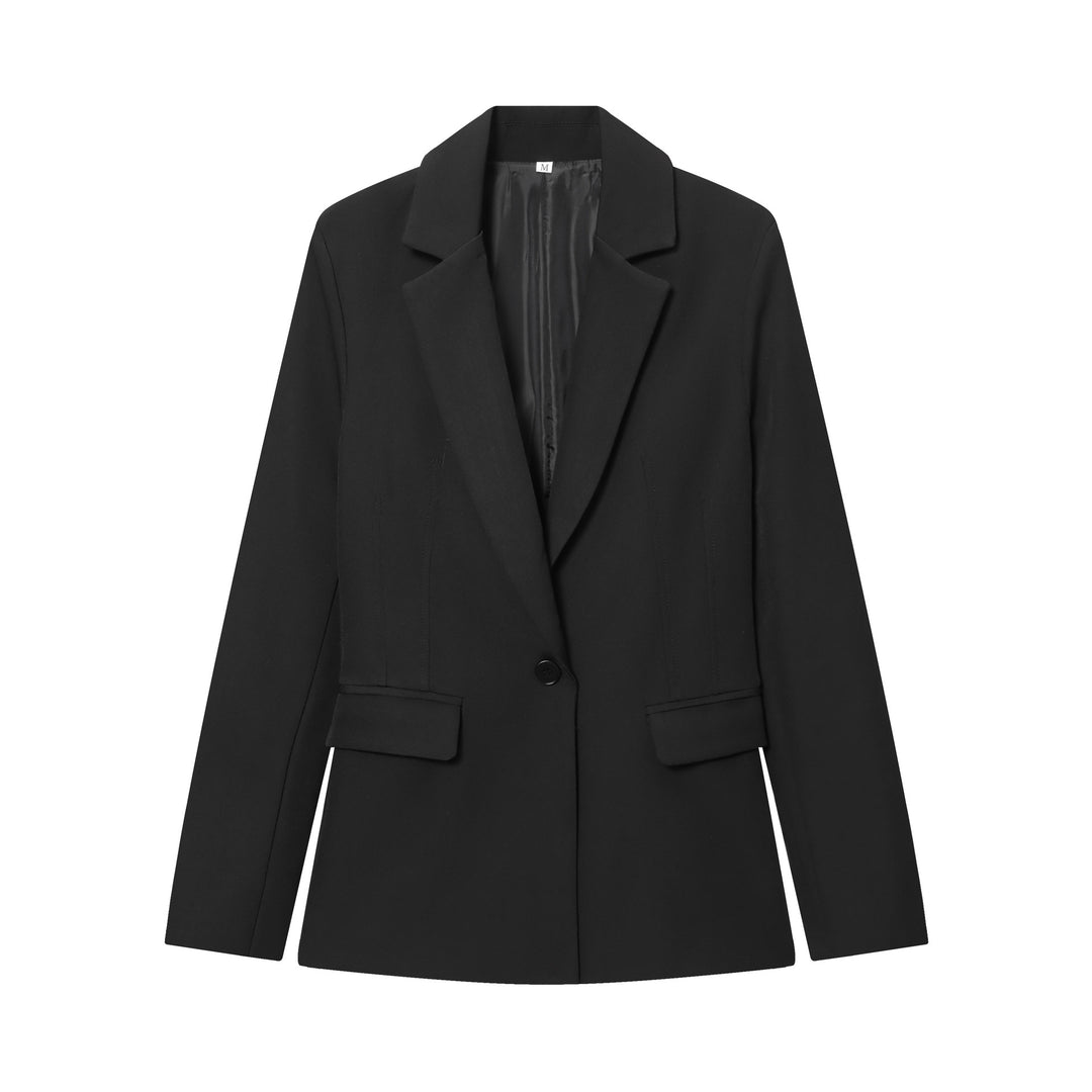 Damen nan schlanker Ein-Knopf Businessblazer mit Pattentaschen und definierter Schulterform Echo Archiv