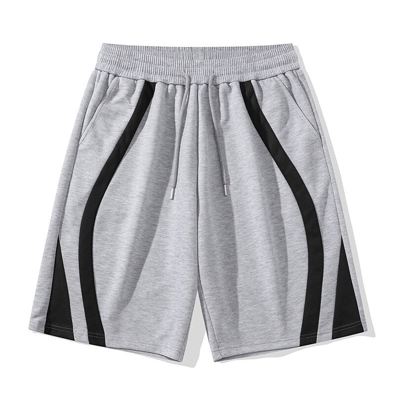 Herren Sportliche Shorts mit elastischem Bund und seitlichen Kontraststreifen Echoarchiv