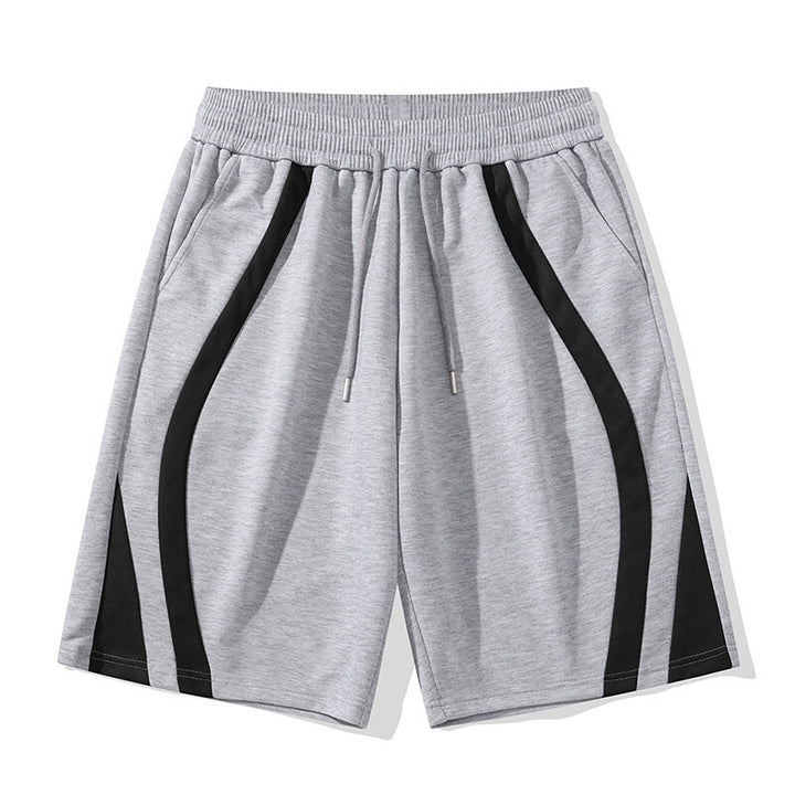 Herren Sportliche Shorts mit elastischem Bund und seitlichen Kontraststreifen Echoarchiv