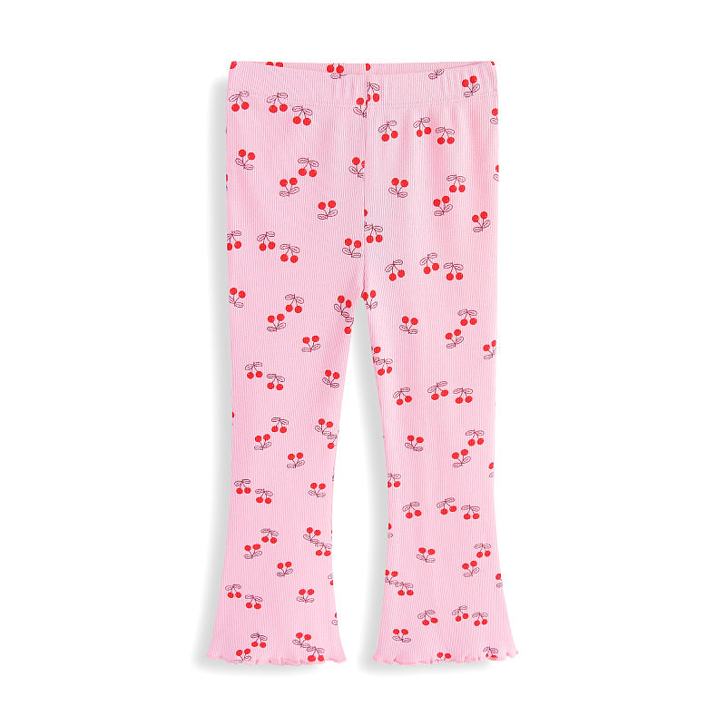 Mädchen Leggings mit fröhlichem Kirschmotiv Echo Archiv