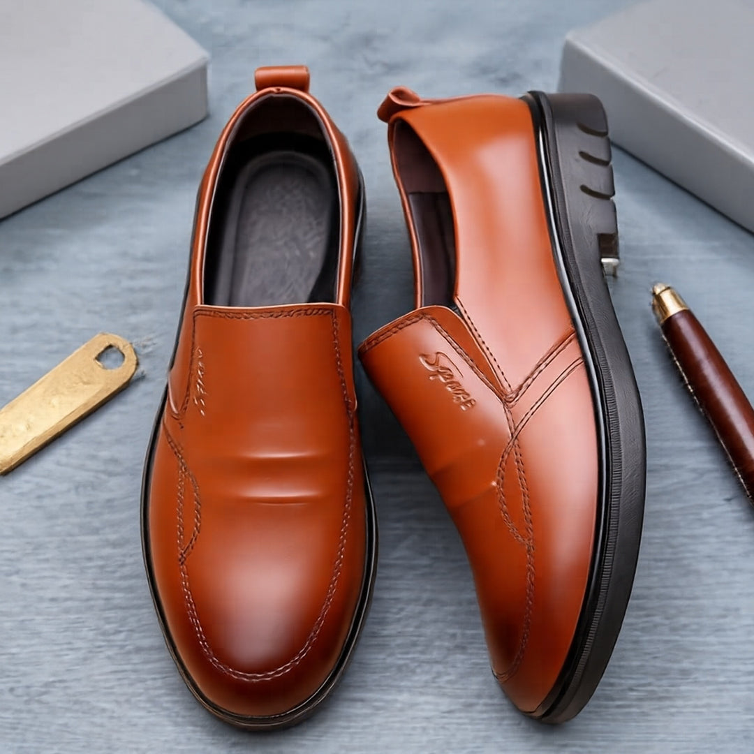 Herren Elegante und Bequeme Slip-On Lederschuhe Echoarchiv 1788175386