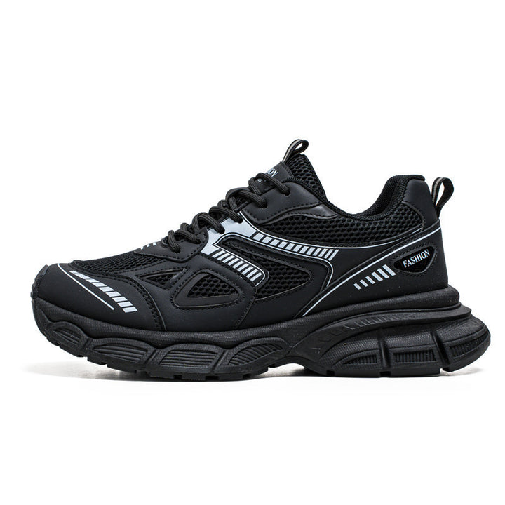 Herren modische Chunky-Trainingssneaker mit atmungsaktivem Mesh-Obermaterial und verstärkter dämpfender Plattformsohle – Norré