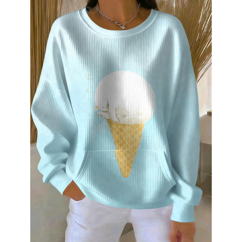 Damen Gemütlicher Pullover Echoarchiv