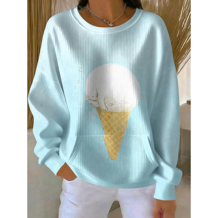 Damen Gemütlicher Pullover Echoarchiv