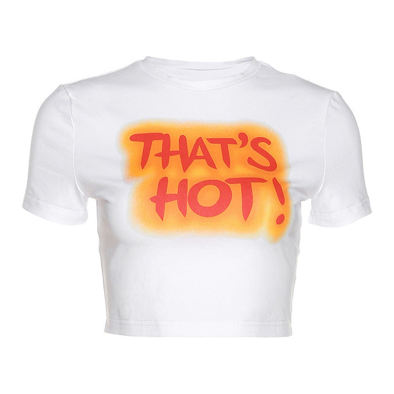 Damen Crop-T-Shirt mit modernem Schnitt und figurbetontem Design Echo Archiv