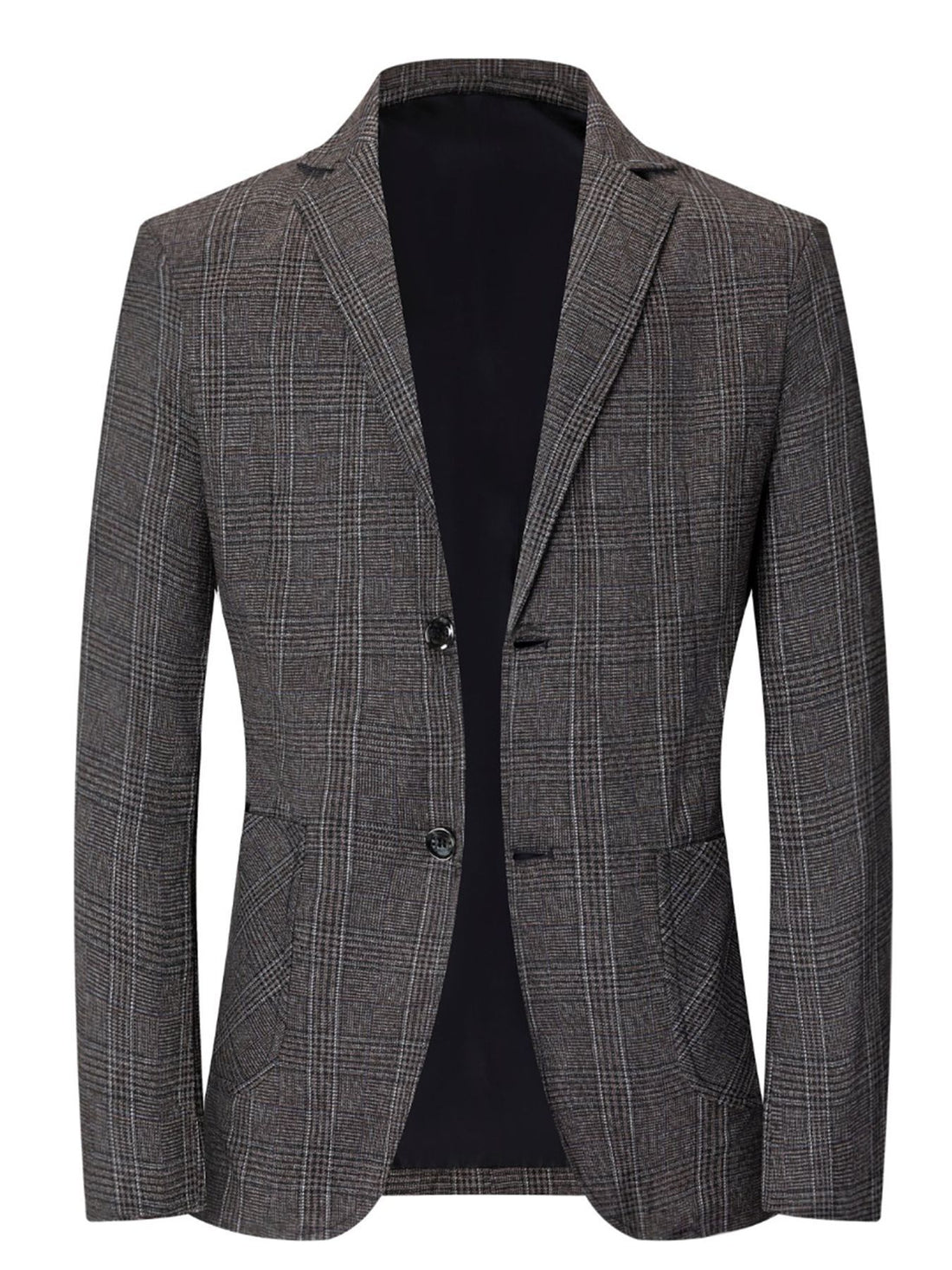 Herren modischer karierten Slim-Fit Blazer – Tianoro