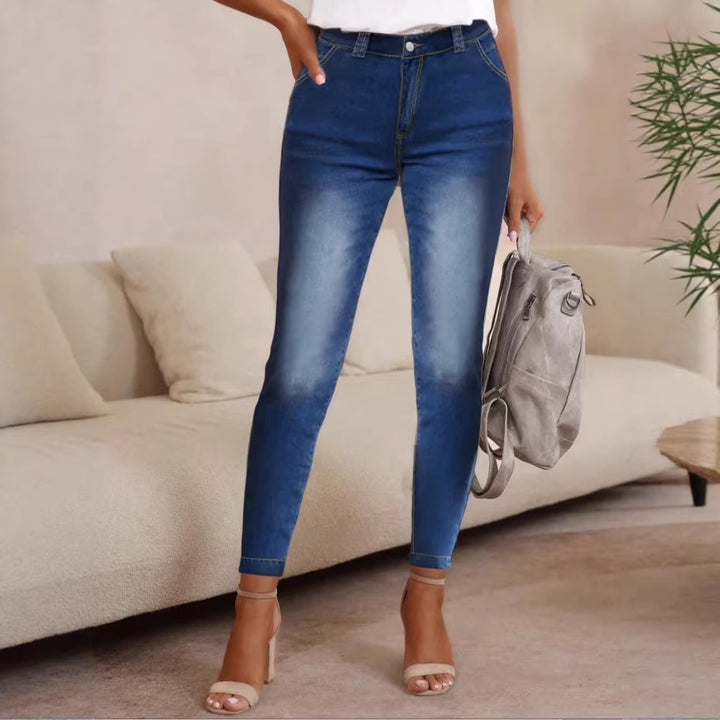 Damen High-Waist Skinny-Jeans aus elastischem Stretch-Denim Echo Archiv
